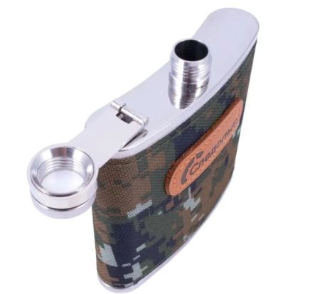 Фляга Следопыт оплетка из oxford camo pixel 240 мл