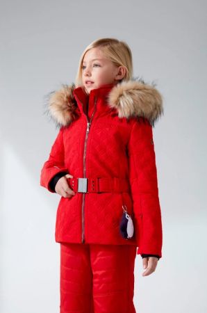 Куртка горнолыжная Poivre Blanc с иск.мехом W21-1003-JRGL/A красный в Иваново