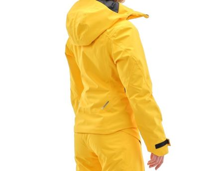 Куртка горнолыжная Dragonfly утепленная Gravity Premium Woman Yellow-Dark в Иваново
