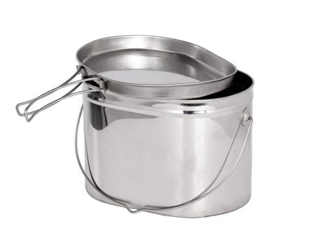 Котел Роза Ветров 7,5л.низкий нерж.крышка с ручками