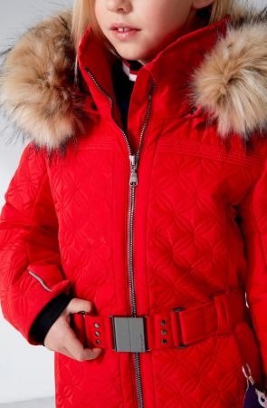 Куртка горнолыжная Poivre Blanc с иск.мехом W21-1003-JRGL/A красный в Иваново
