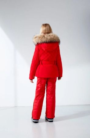 Куртка горнолыжная Poivre Blanc с иск.мехом W21-1003-JRGL/A красный в Иваново