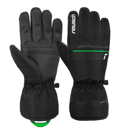 Перчатки Reusch Snow King Black/Neon Green в Иваново