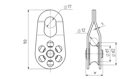  Блок-ролик Вертикаль стальной в Иваново  