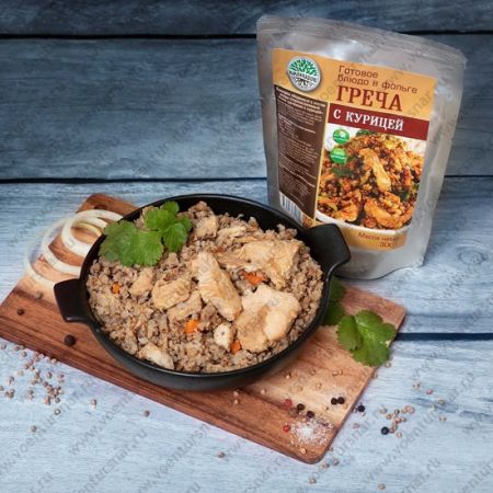 Консервы мясорастительные из мяса птицы стерилизованные "Каша гречневая с курицей"