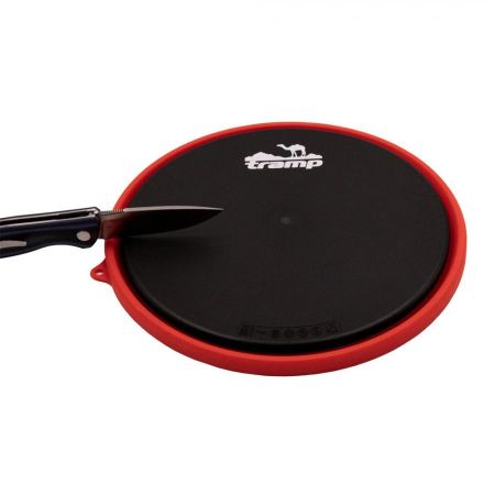 Тарелка Tramp силиконовая с пласт.дном 25,5*25,5*3,5 терракот