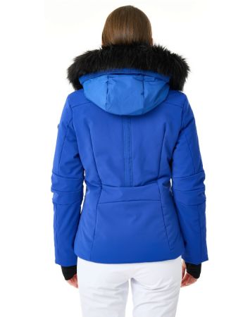 Куртка горнолыжная Poivre Blanc с иск.мехом W24-0802-WO/A синий в Иваново