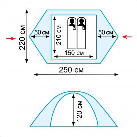 Палатка Tramp Scout 2 V2 зеленый