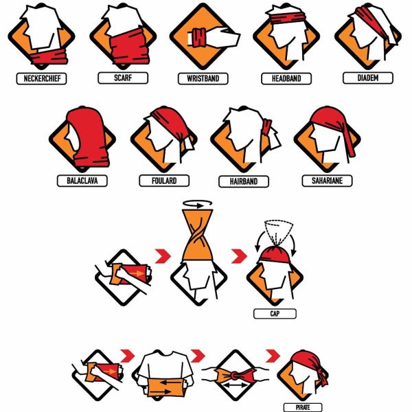 Бандана Buff Polar Geicy Steel Blue