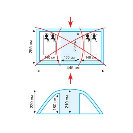 Палатка Tramp Eagle 4 V2 зеленый