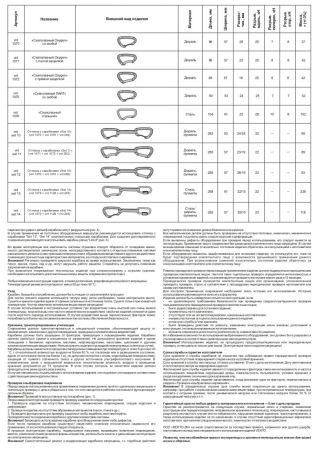  Карабин Венто Light со скобой желтый  в Иваново  