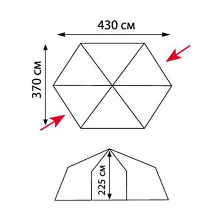 Палатка Tramp Mosquito оранжевый