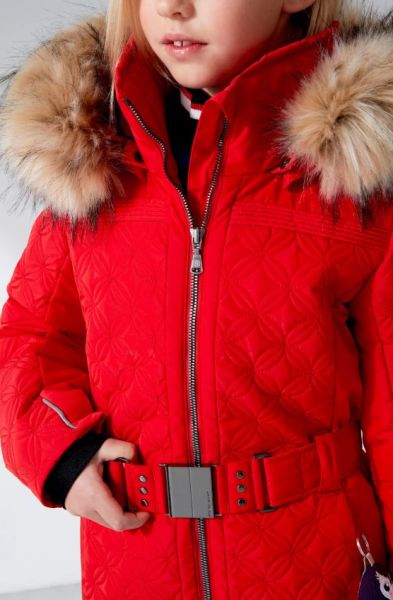 Куртка горнолыжная Poivre Blanc с иск.мехом W21-1003-JRGL/A красный в Иваново