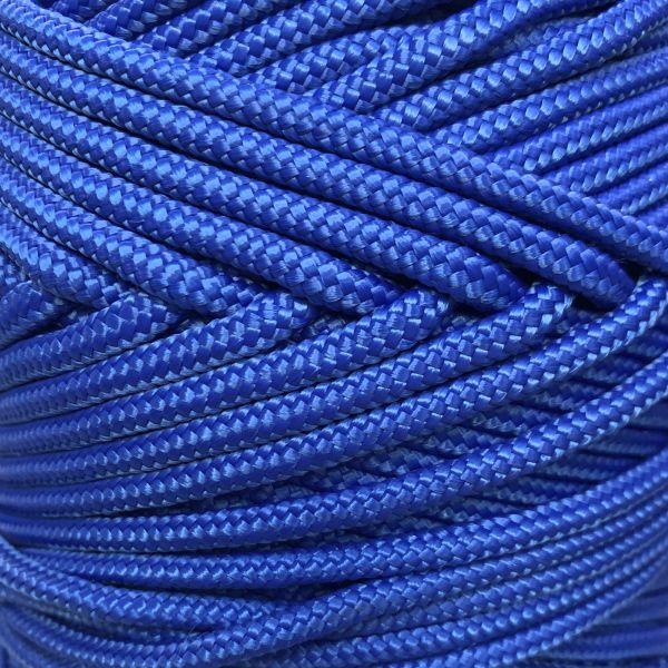  Шнур ПА плетеный 16-ти пр.с ПА серд.d 4 мм синий в Иваново  