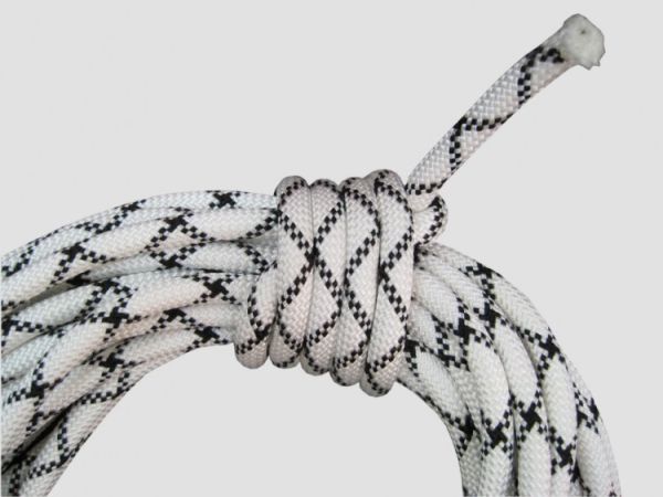  Веревка Шнур статика д.10 мм.48 пр.аб белый в Иваново  