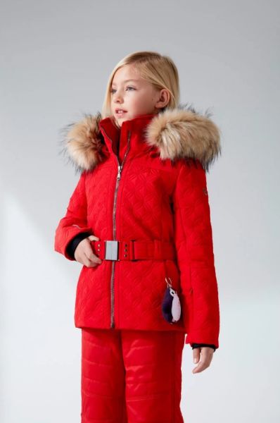 Куртка горнолыжная Poivre Blanc с иск.мехом W21-1003-JRGL/A красный в Иваново