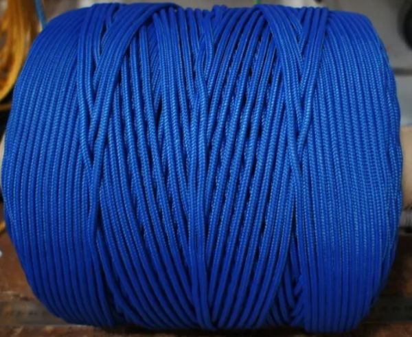  Шнур ПА плетеный 16-ти пр.с ПА серд.d 4 мм синий в Иваново  