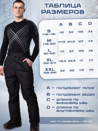 Брюки мужские "Saimaa" черный в Иваново